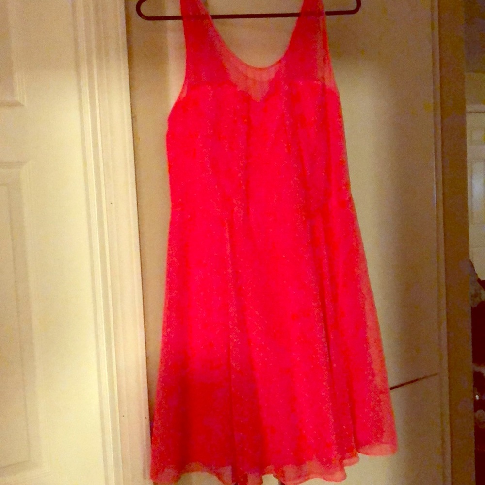 Coral colored Express dress